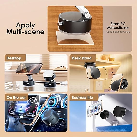 Vacuum Magnetic Suction Phone Holder